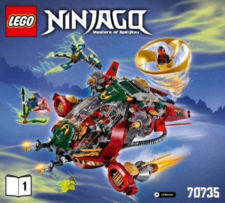 Istruzioni per la Costruzione - LEGO - NINJAGO - 70735 - Il R.E.X. di Ronin: Page 1