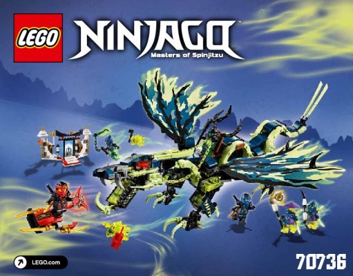 Istruzioni per la Costruzione - LEGO - NINJAGO - 70736 - L'attacco del Dragone Moro: Page 1