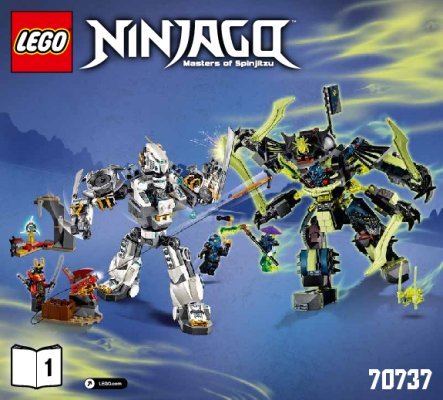 Istruzioni per la Costruzione - LEGO - NINJAGO - 70737 - La battaglia dei robo-titani: Page 1