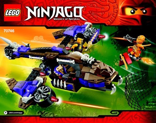 Istruzioni per la Costruzione - LEGO - NINJAGO - 70746 - L'attacco del Condrai Copter: Page 1