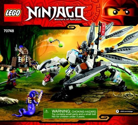 Istruzioni per la Costruzione - LEGO - NINJAGO - 70748 - Il dragone di titanio: Page 1