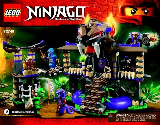 Istruzioni per la Costruzione - LEGO - NINJAGO - 70749 - Il Tempio Anacondrai: Page 1