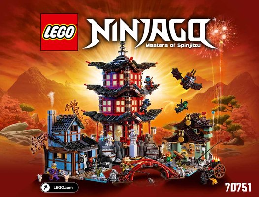 Istruzioni per la Costruzione - LEGO - NINJAGO - 70751 - Il Tempio di Airjitzu: Page 1