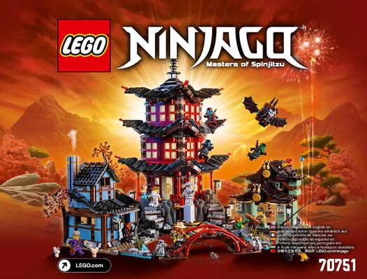 Istruzioni per la Costruzione - LEGO - NINJAGO - 70751 - Il Tempio di Airjitzu: Page 1