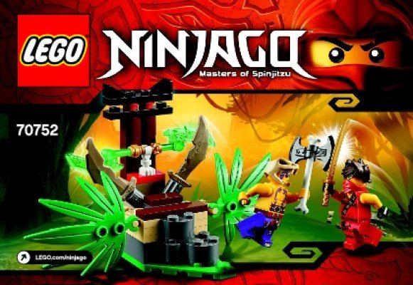 Istruzioni per la Costruzione - LEGO - NINJAGO - 70752 - Trappola nella giungla: Page 1