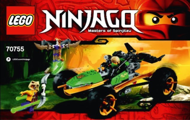 Istruzioni per la Costruzione - LEGO - NINJAGO - 70755 - Raider della giungla: Page 1