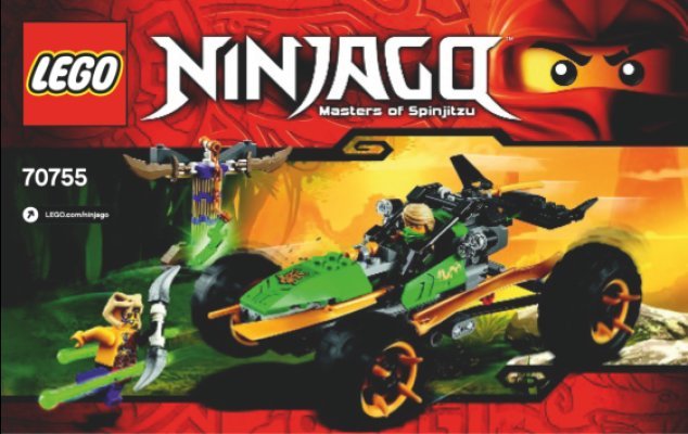 Istruzioni per la Costruzione - LEGO - NINJAGO - 70755 - Raider della giungla: Page 1