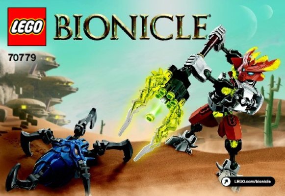 Istruzioni per la Costruzione - LEGO - BIONICLE - 70779 - Protettore della Pietra: Page 1