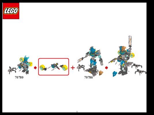 Istruzioni per la Costruzione - LEGO - BIONICLE - 70780 - Protettore dell'Acqua: Page 1