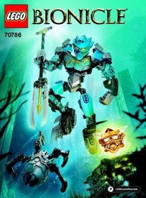 Istruzioni per la Costruzione - LEGO - BIONICLE - 70786 - Gali – Maestro dell'Acqua: Page 1