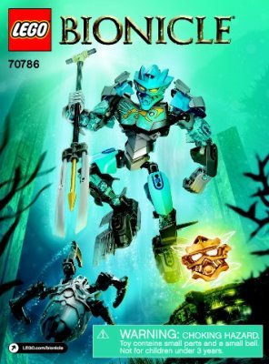 Istruzioni per la Costruzione - LEGO - BIONICLE - 70786 - Gali – Maestro dell'Acqua: Page 1