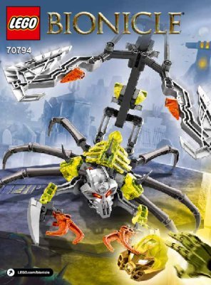 Istruzioni per la Costruzione - LEGO - BIONICLE - 70794 - Scorpio: Page 1