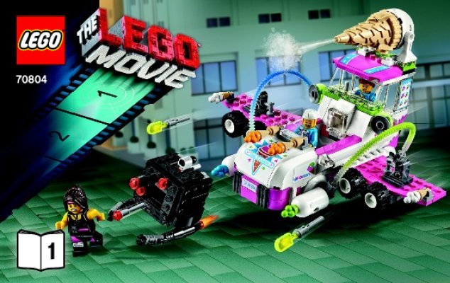 Istruzioni per la Costruzione - LEGO - THE LEGO MOVIE - 70804 - Il Furgone dei gelati: Page 1