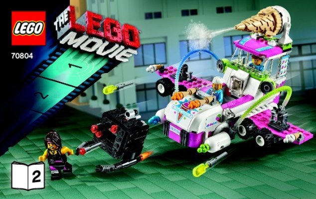 Istruzioni per la Costruzione - LEGO - THE LEGO MOVIE - 70804 - Il Furgone dei gelati: Page 1