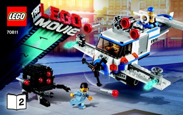 Istruzioni per la Costruzione - LEGO - THE LEGO MOVIE - 70811 - The Flying Flusher: Page 1