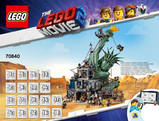 Istruzioni per la Costruzione - LEGO - 70840 - Welcome to Apocalypseburg!: Page 1