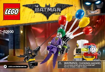 Istruzioni per la Costruzione - LEGO - THE LEGO BATMAN MOVIE - 70900 - The Joker™: fuga con i palloni: Page 1