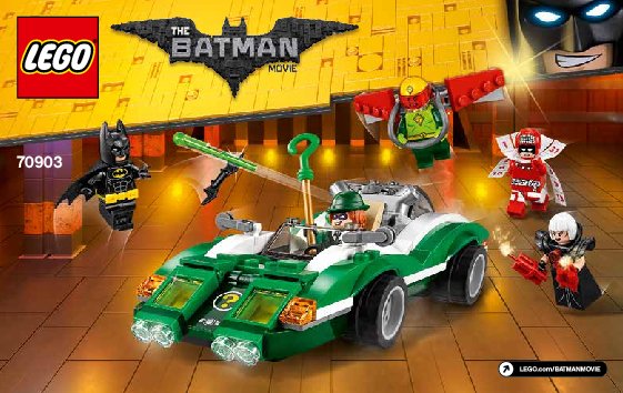 Istruzioni per la Costruzione - LEGO - THE LEGO BATMAN MOVIE - 70903 - Il Riddle Racer di The Riddler™: Page 1