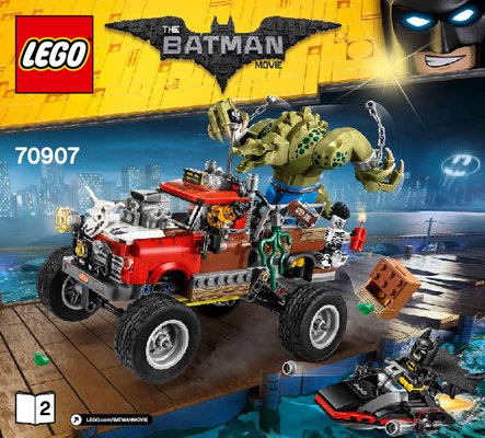 Istruzioni per la Costruzione - LEGO - THE LEGO BATMAN MOVIE - 70907 - La Tail-Gator di Killer Croc™: Page 1