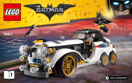 Istruzioni per la Costruzione - LEGO - THE LEGO BATMAN MOVIE - 70911 - La limousine artica di The Penguin™: Page 1