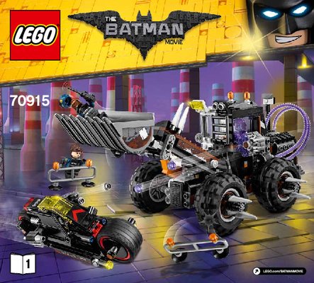 Istruzioni per la Costruzione - LEGO - THE LEGO BATMAN MOVIE - 70915 - Doppia demolizione di Two-Face™: Page 1