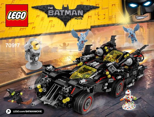 Istruzioni per la Costruzione - LEGO - THE LEGO BATMAN MOVIE - 70917 - Ultimate Batmobile: Page 1