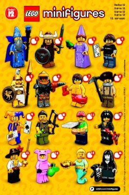 Istruzioni per la Costruzione - LEGO - Minifigures - 71007 - Personaggi LEGO® - Serie 12: Page 1