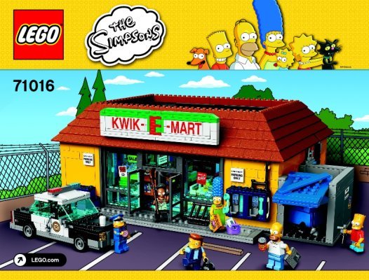 Istruzioni per la Costruzione - LEGO - The Simpsons - 71016 - Jet Market: Page 1