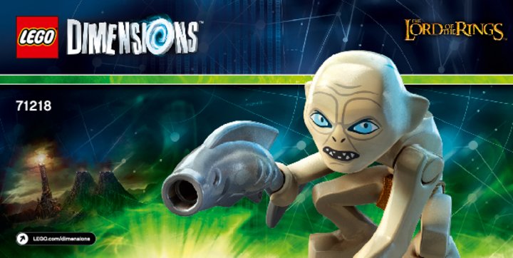 Istruzioni per la Costruzione - LEGO - 71218 - Gollum™ Fun Pack: Page 1