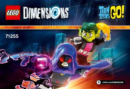 Istruzioni per la Costruzione - LEGO - DIMENSIONS - 71255 - Teen Titans Go!™ Team Pack: Page 1