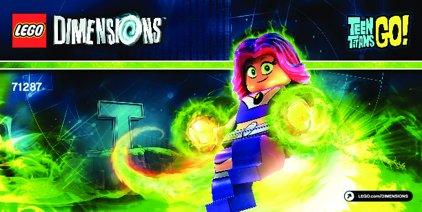 Istruzioni per la Costruzione - LEGO - DIMENSIONS - 71287 - Teen Titans Go!™ Fun Pack: Page 1