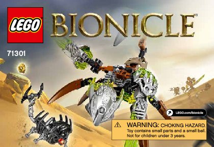 Istruzioni per la Costruzione - LEGO - BIONICLE - 71301 - Ketar Creatura della pietra: Page 1