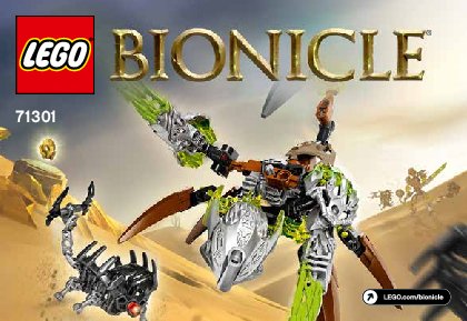 Istruzioni per la Costruzione - LEGO - BIONICLE - 71301 - Ketar Creatura della pietra: Page 1