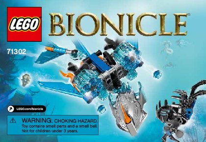 Istruzioni per la Costruzione - LEGO - BIONICLE - 71302 - Akida Creatura dell'acqua: Page 1