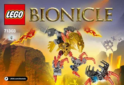 Istruzioni per la Costruzione - LEGO - BIONICLE - 71303 - Ikir Creatura del fuoco: Page 1