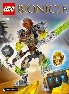 Istruzioni per la Costruzione - LEGO - BIONICLE - 71306 - Pohatu Unificatore della pietra: Page 1