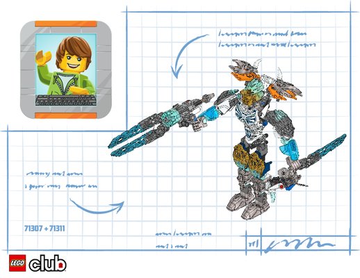 Istruzioni per la Costruzione - LEGO - BIONICLE - 71307 - Gali Unificatore dell'acqua: Page 1