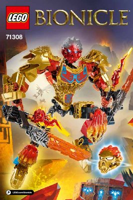 Istruzioni per la Costruzione - LEGO - BIONICLE - 71308 - Tahu Unificatore del fuoco: Page 1