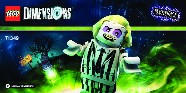 Istruzioni per la Costruzione - LEGO - DIMENSIONS - 71349 - Beetlejuice™ Fun Pack: Page 1