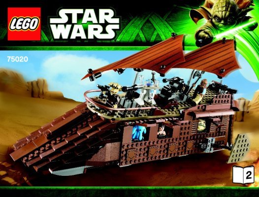 Istruzioni per la Costruzione - LEGO - Star Wars - 75020 - Jabba’s Sail Barge™: Page 1