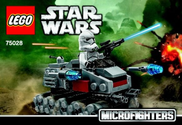 Istruzioni per la Costruzione - LEGO - Star Wars - 75028 - Clone Turbo Tank™: Page 1