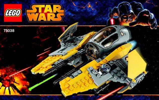 Istruzioni per la Costruzione - LEGO - Star Wars - 75038 - Jedi™ Interceptor: Page 1