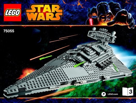 Istruzioni per la Costruzione - LEGO - Star Wars - 75055 - Imperial Star Destroyer™: Page 1