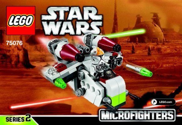 Istruzioni per la Costruzione - LEGO - Star Wars - 75076 - Republic Gunship™: Page 1