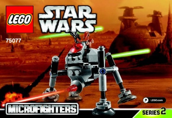 Istruzioni per la Costruzione - LEGO - Star Wars - 75077 - Homing Spider Droid™: Page 1