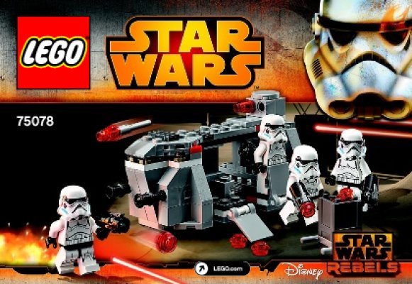 Istruzioni per la Costruzione - LEGO - Star Wars - 75078 - Trasporta-truppe Imperiale: Page 1