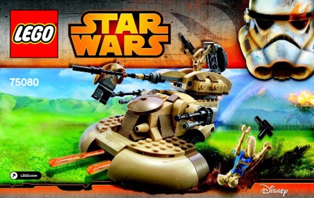 Istruzioni per la Costruzione - LEGO - Star Wars - 75080 - AAT™: Page 1