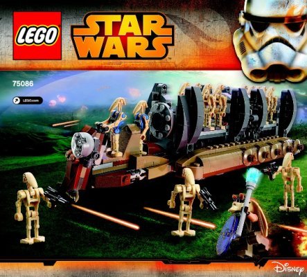 Istruzioni per la Costruzione - LEGO - Star Wars - 75086 - Trasporta-truppe Battle Droid™: Page 1