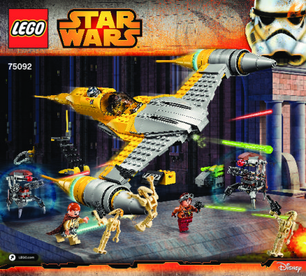 Istruzioni per la Costruzione - LEGO - Star Wars - 75092 - Naboo Starfighter™: Page 1