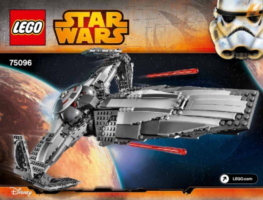 Istruzioni per la Costruzione - LEGO - Star Wars - 75096 - Sith Infiltrator™: Page 1